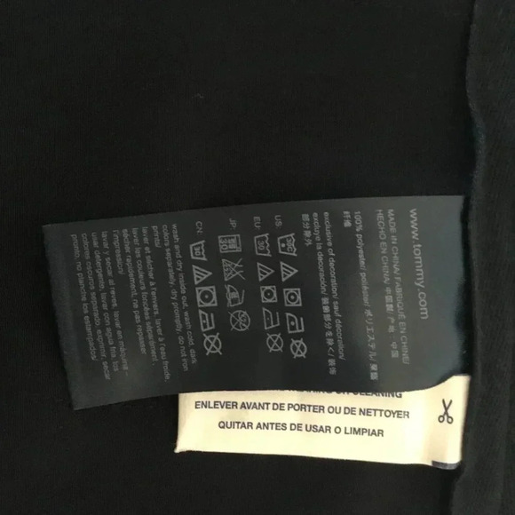 TOMMY HILFIGER blue bandana design  wide leg casual pant SZ 10 - Picture 13 of 14